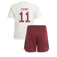 Bayern Munich Kingsley Coman #11 Tretí Detský futbalový dres 2023-24 Krátky Rukáv (+ trenírky)